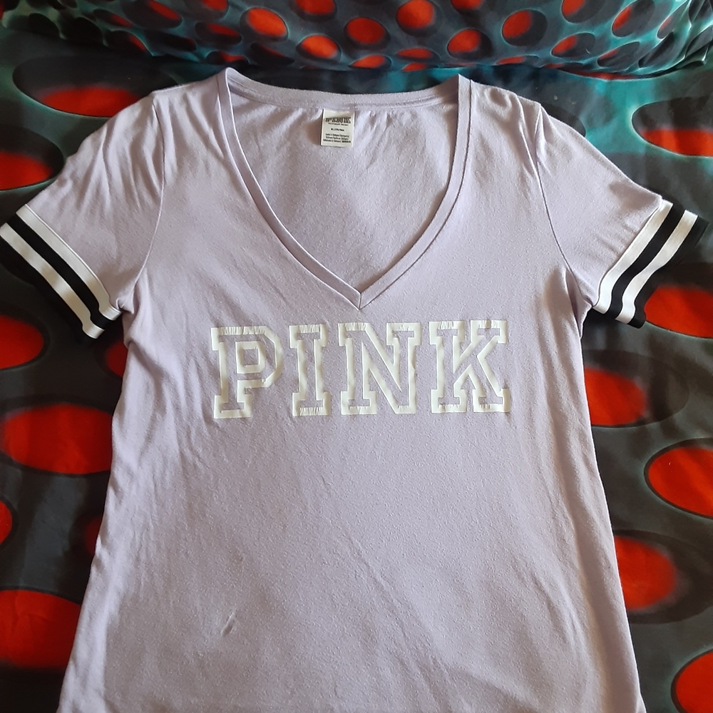 Victoria's Secret pink short sleeve v-neck medium